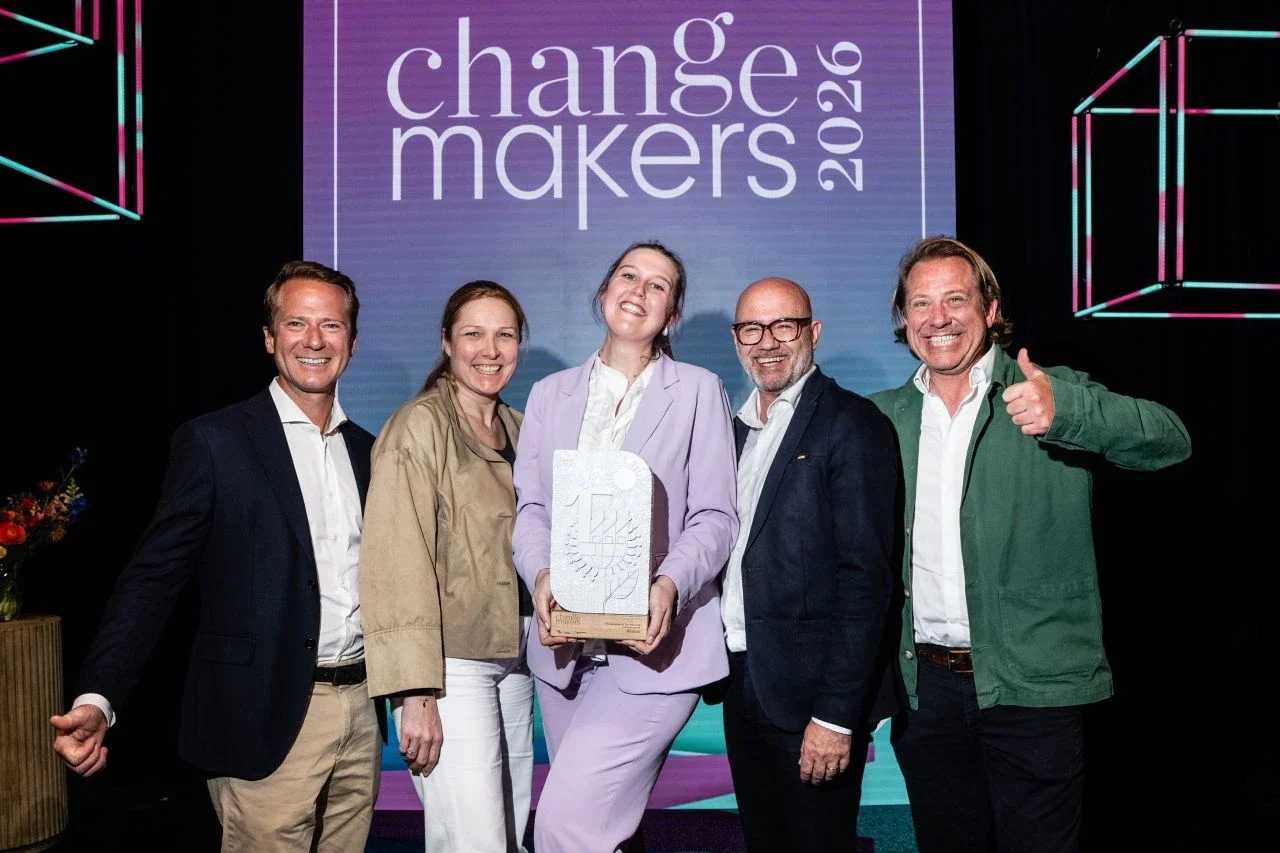 The alsico group team on stage with their Change Makers 2026 award